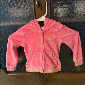 Juicy Couture Vibrant Pink toddler Zip-Up